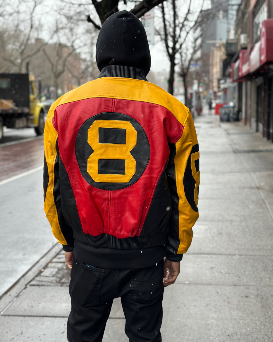 Men 8 ballball jacket | DaRucci Leather | Bomber Leather Jacket