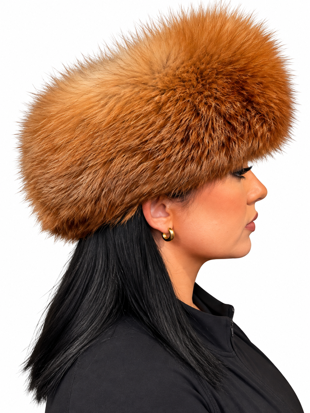 FOX HEADWRAP - NATURAL RED FOX
