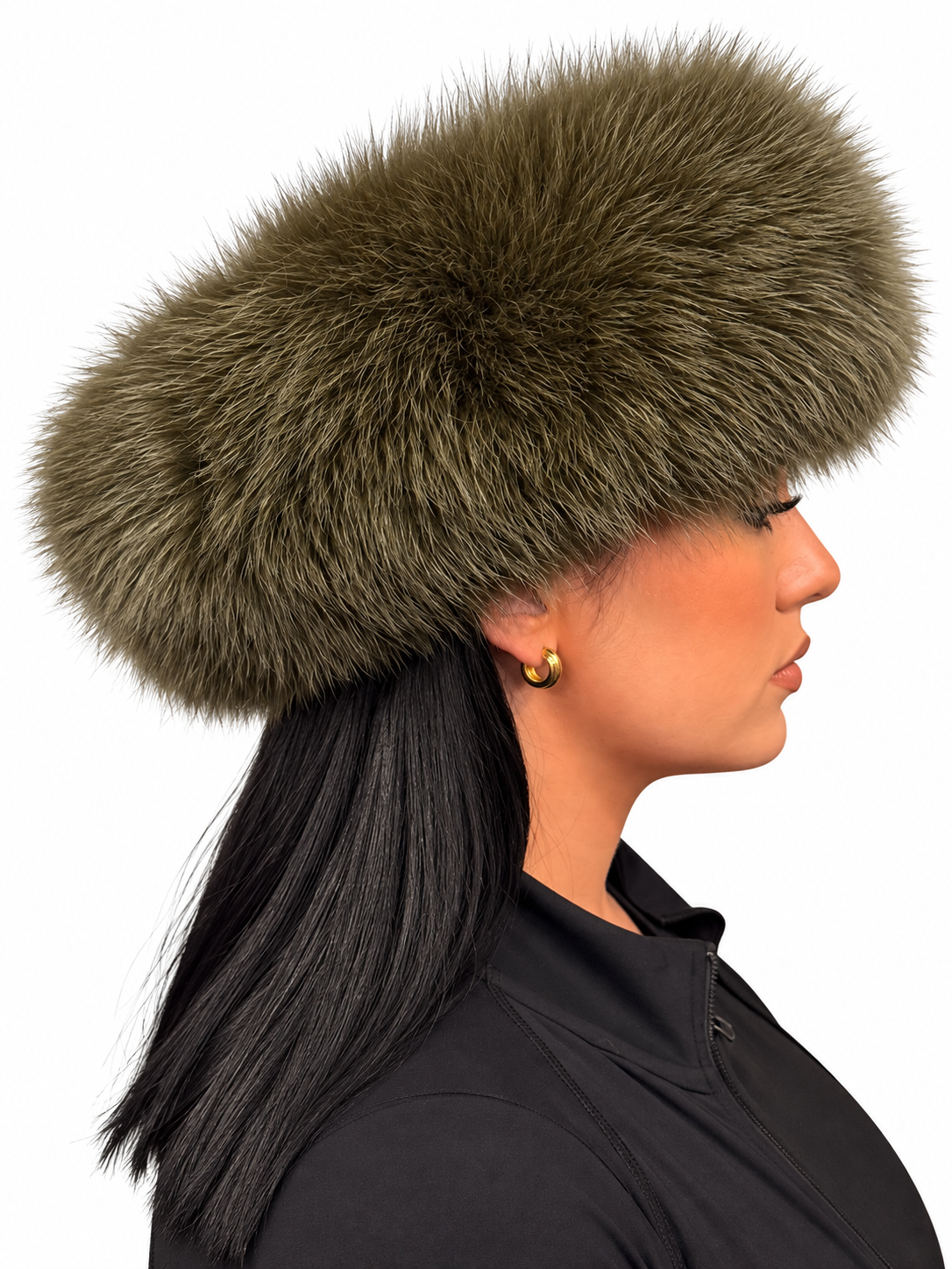 FOX HEADWRAP - OLIVE GREEN
