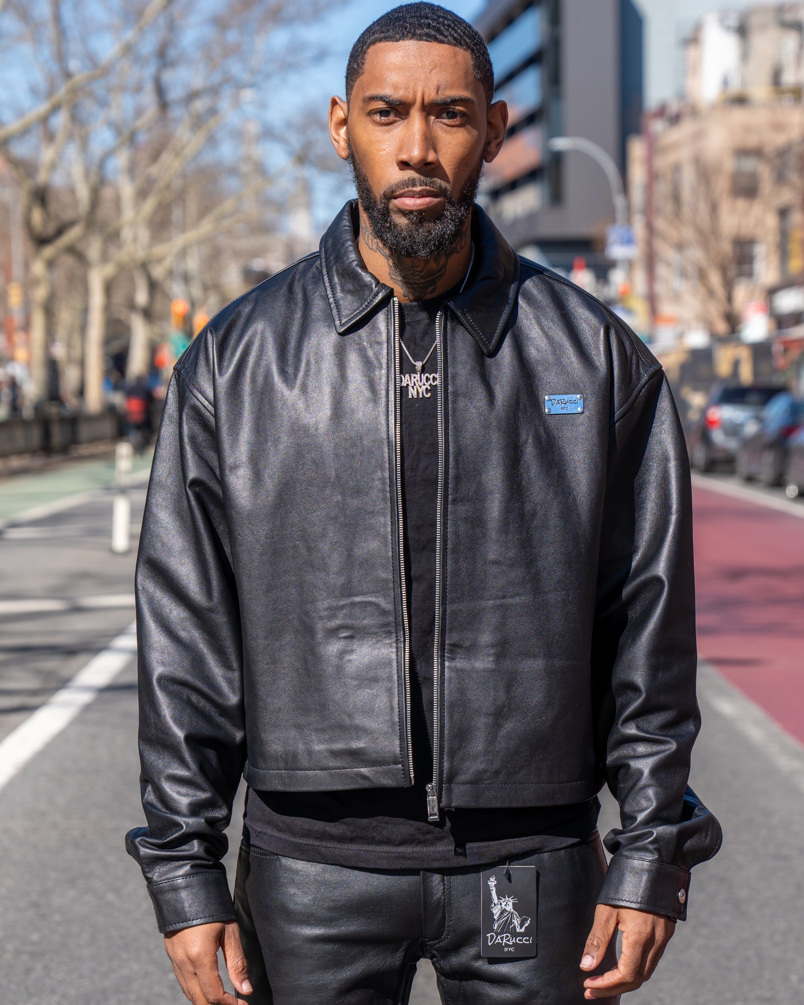 Black Leather Jacket Mens Bomber Style Jacket Style Male Black