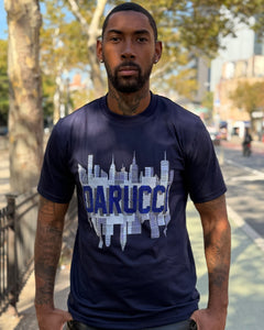 MEN T-SHIRTS- NAVY WITH RHINESTONE LOGO