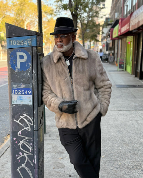 MEN MINK-  BLUE IRISH FULL SKIN MINK