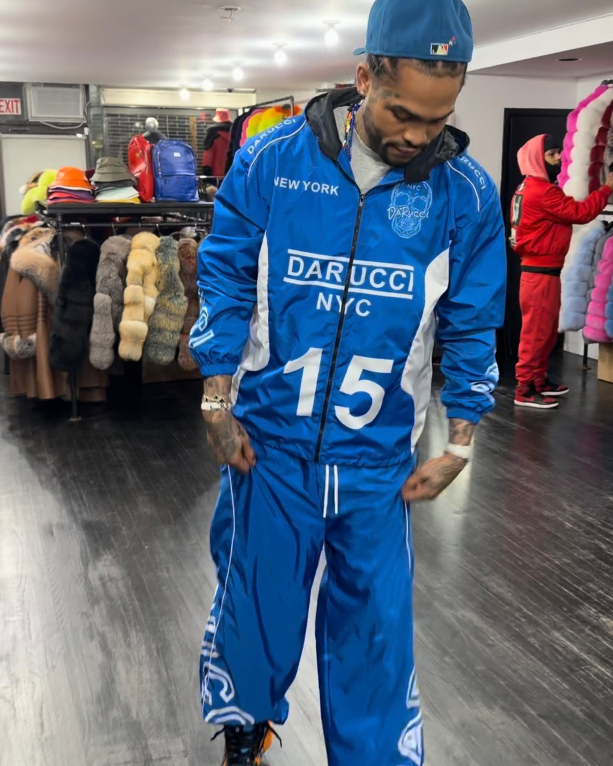 MEN WINDBREAKER- ROYAL BLUE (DAVE EAST EDITION)