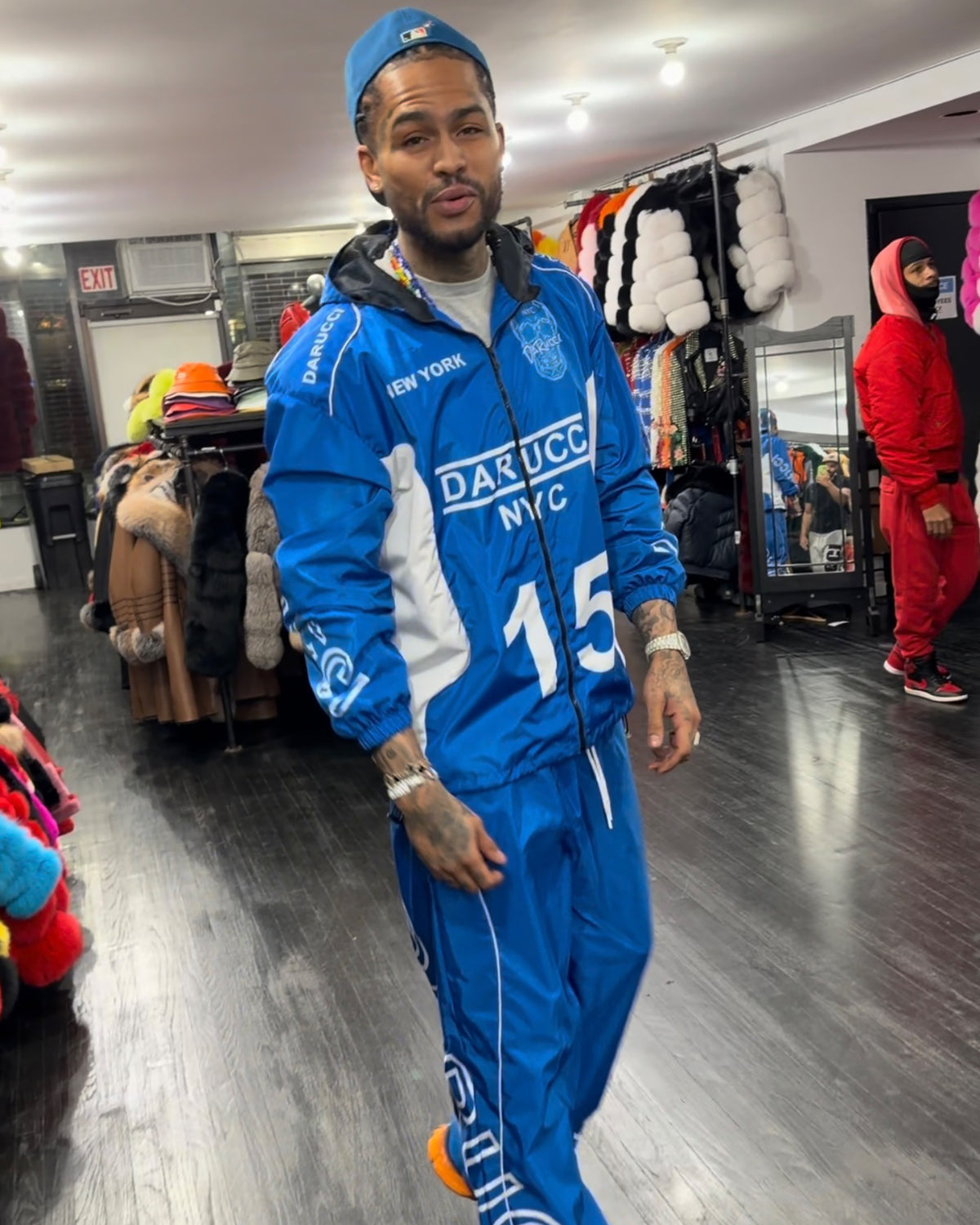 MEN WINDBREAKER- ROYAL BLUE (DAVE EAST EDITION)