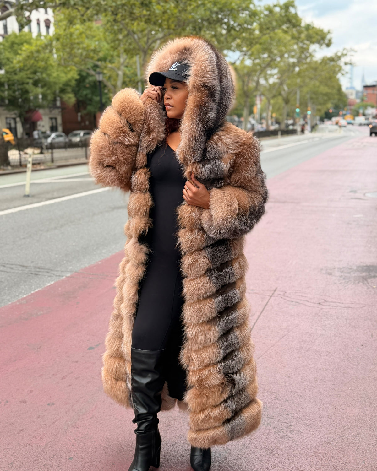 WOMEN 4 IN 1 FOX FUR- CRYSTAL FOX