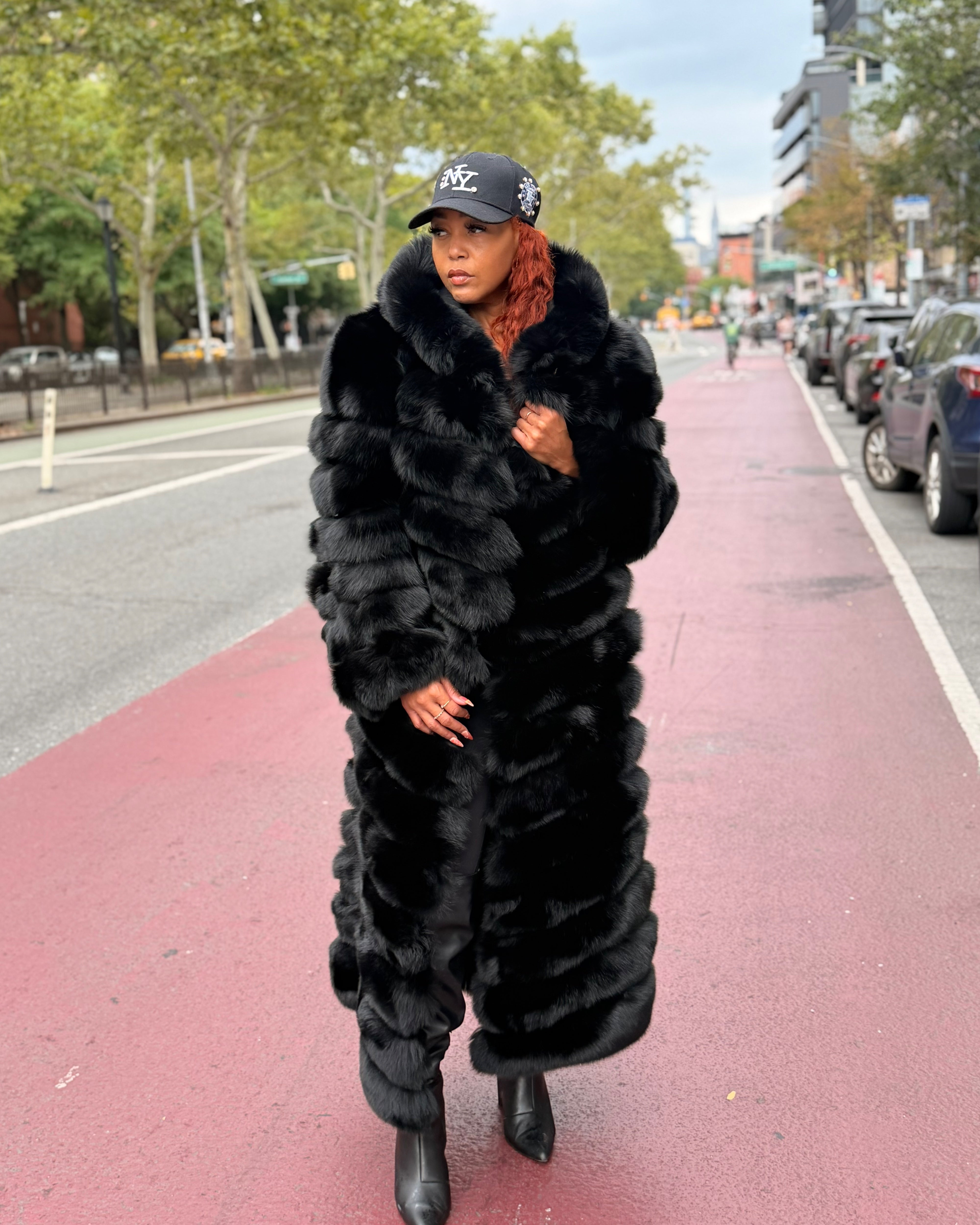 WOMEN 4 IN 1 FOX FUR- BLACK – DaRucci Leather