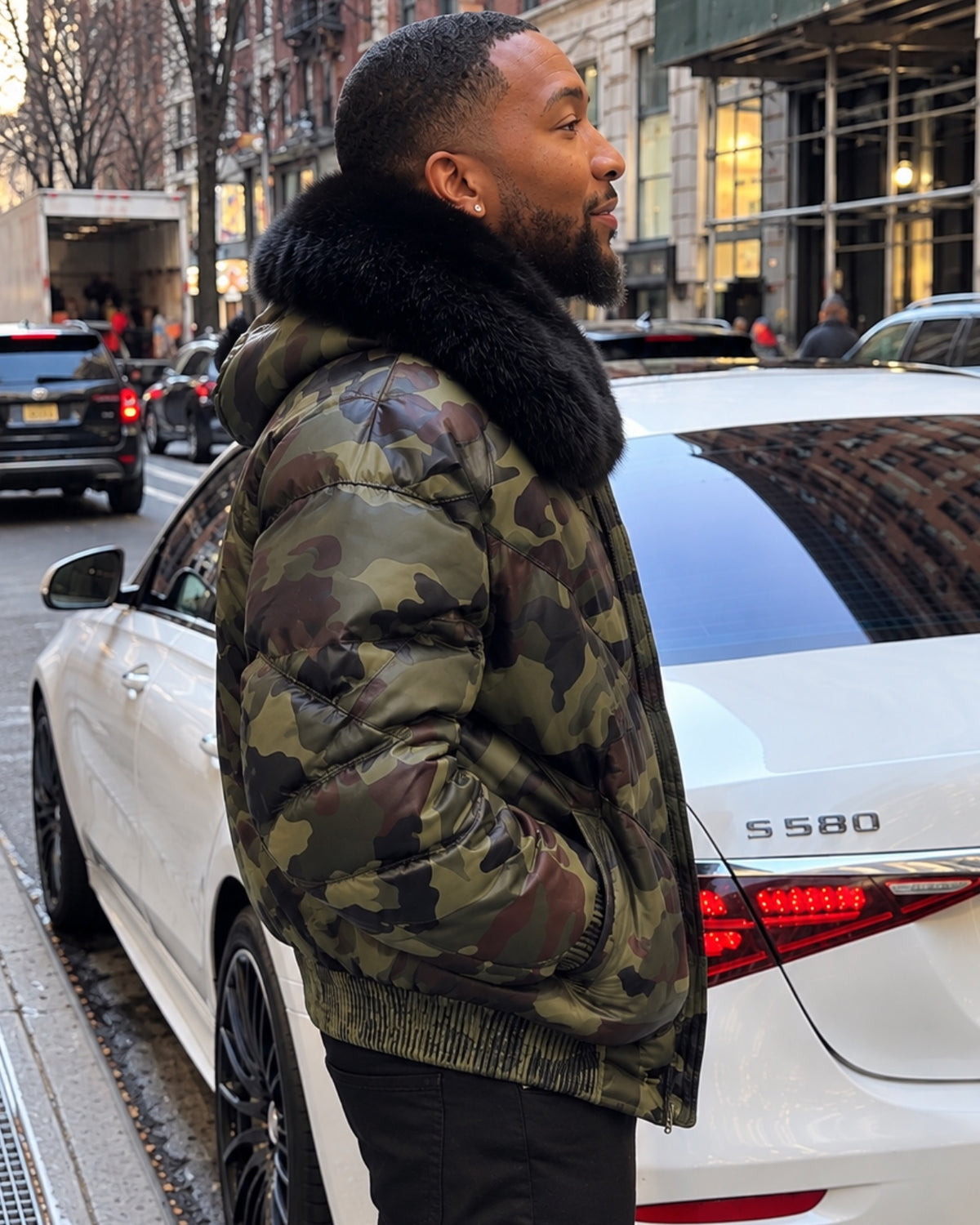 MEN V BOMBER- CAMOUFLAGE