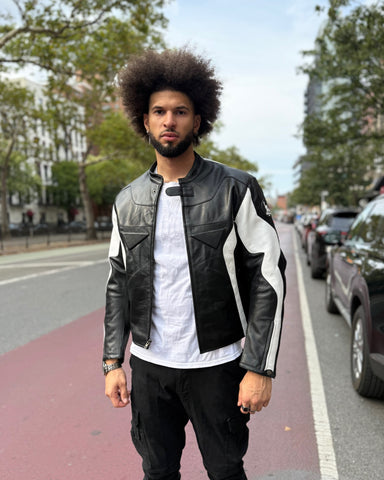 MEN- MOTO STYLE BLACK & WHITE