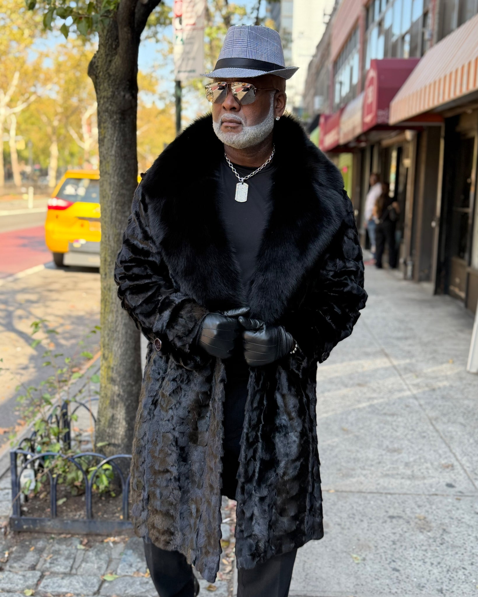 MEN MINK-  BLACK 3/4 MINK