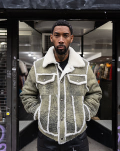 Shearling sales sherpa jacket