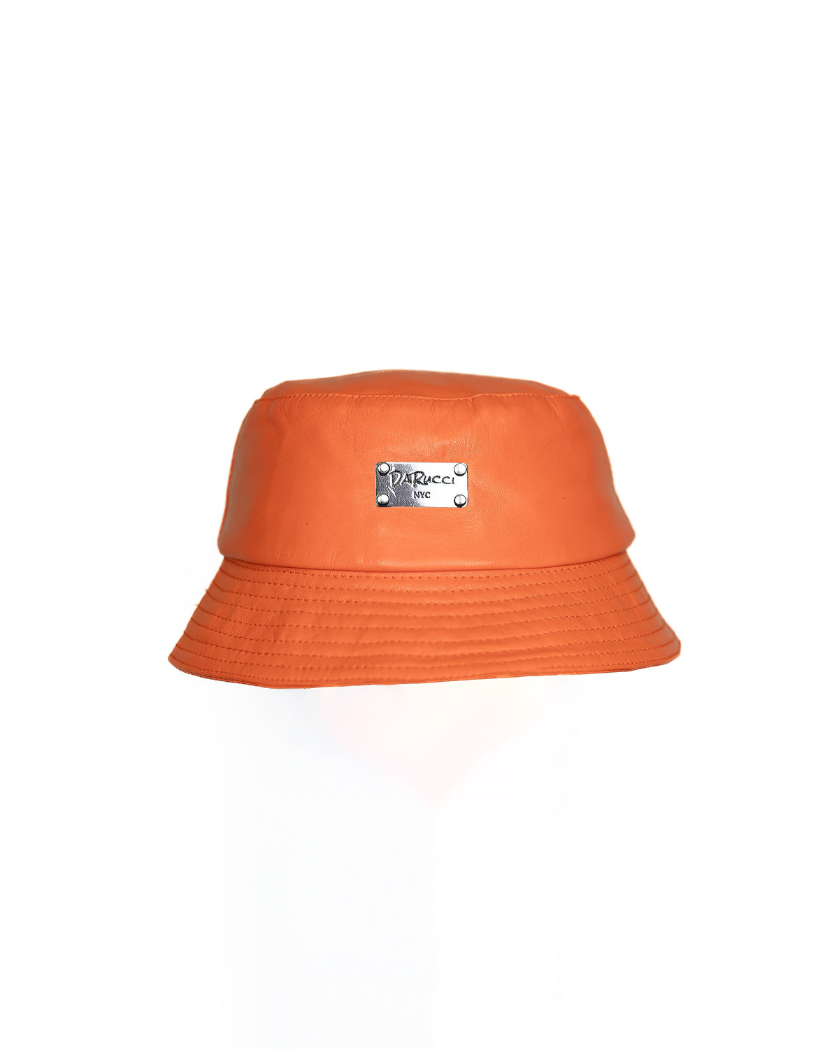 LEATHER BUCKET- ORANGE