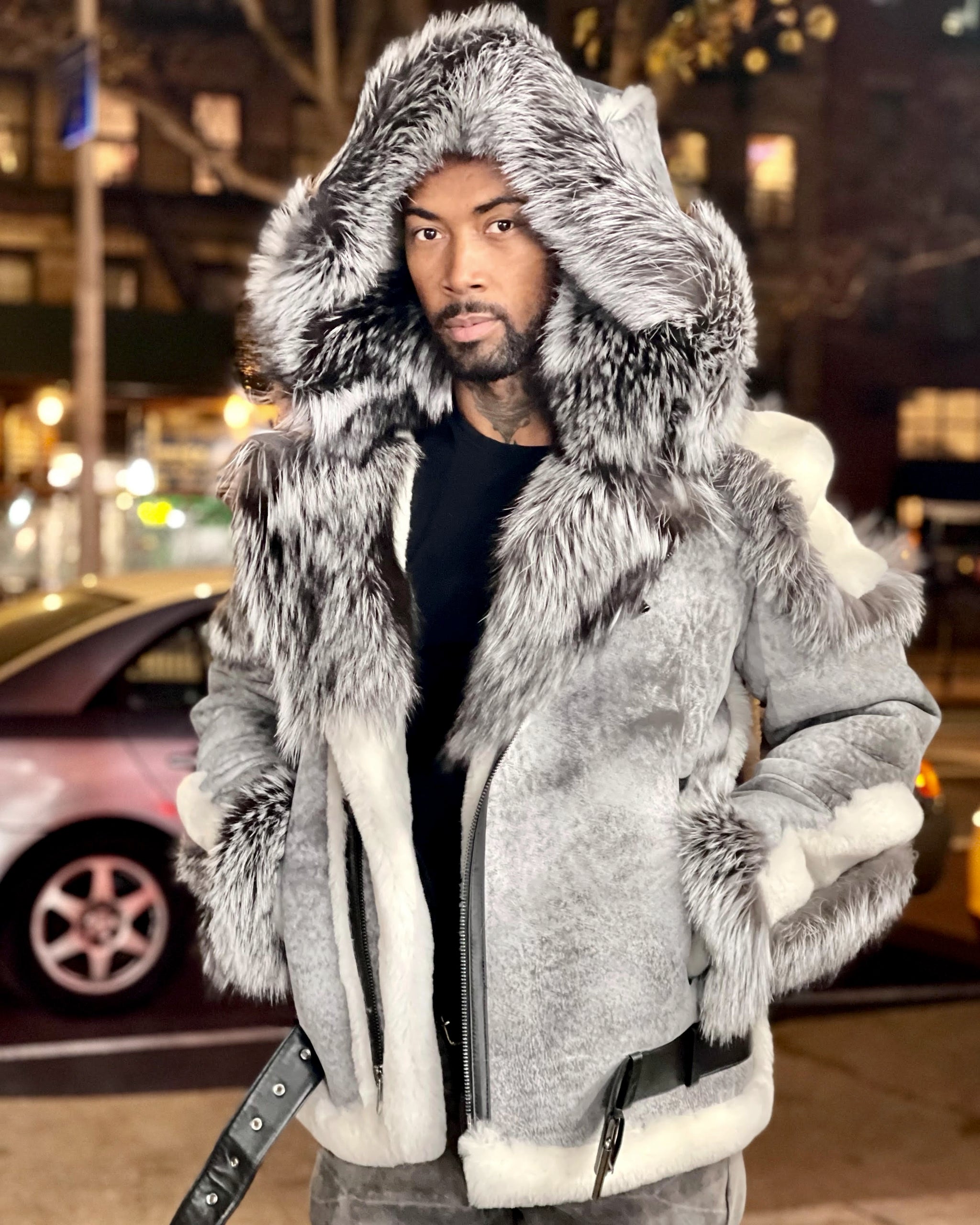 【新品未使用】MONCLER グルノーブル オフホワイト フォックスリアルファー MONCLER（モンクレール） GRENOBLE グルノーブル ジレ GILET 8G00026