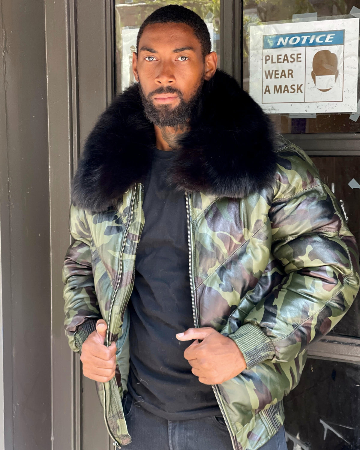 MEN V BOMBER- CAMOUFLAGE