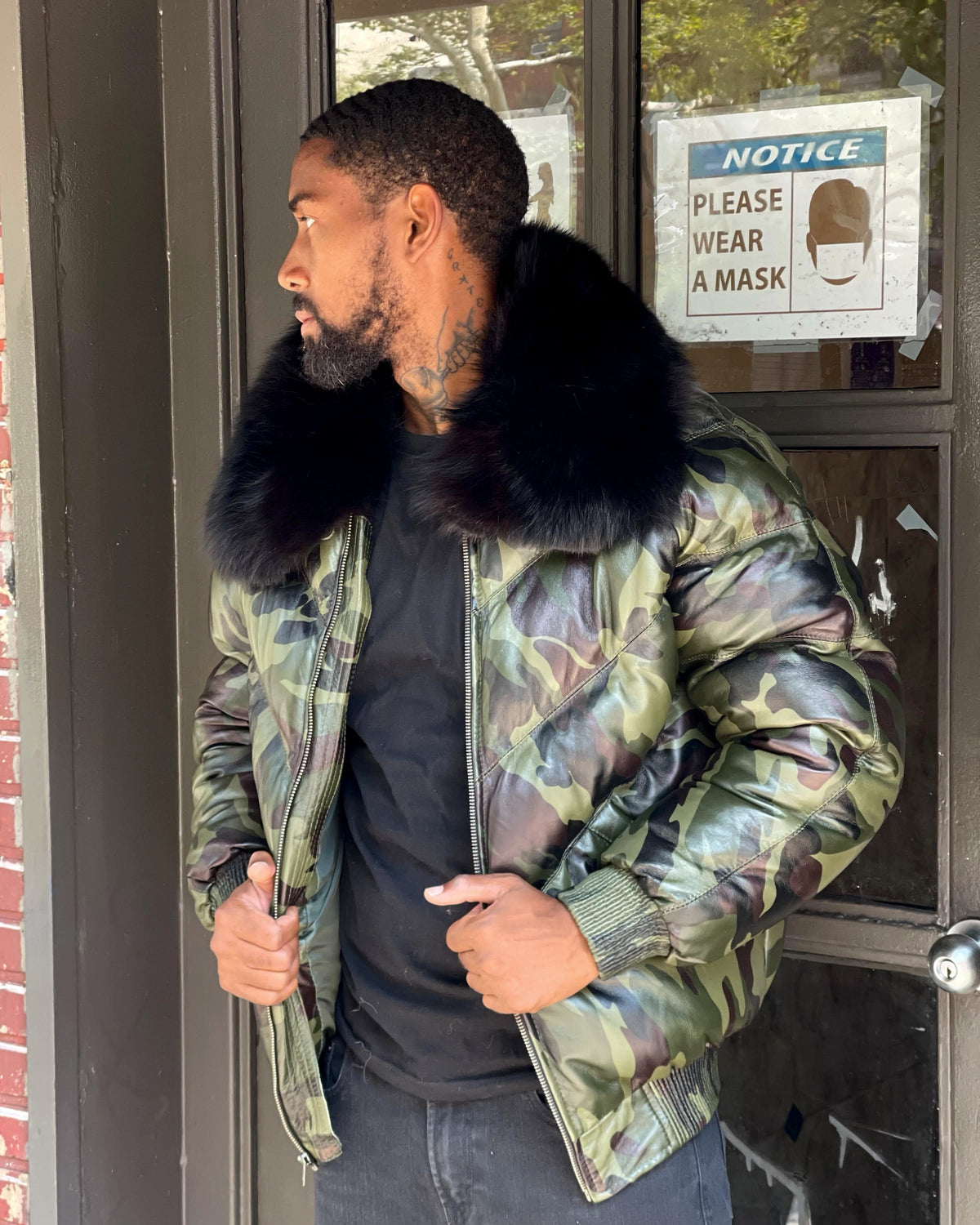 MEN V BOMBER- CAMOUFLAGE